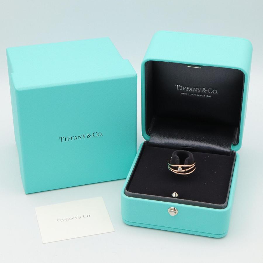 TIFFANY&Co.（ティファニー） 爆買 ウェーブ 3ロウ ダイヤ リング