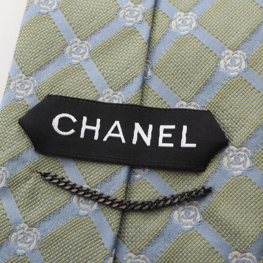 CHANEL（シャネル） カメリア チェック ブランドオフ シルク ネクタイ