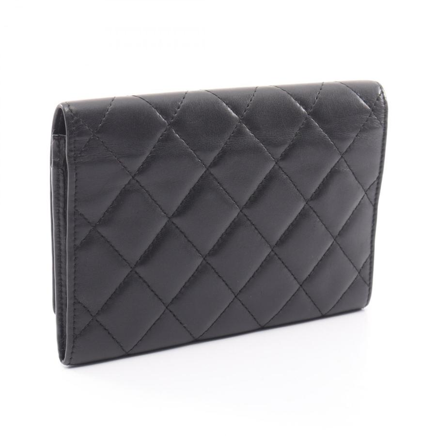 CHANEL（シャネル） カンボンライン ブランドオフ レザー 二つ折り財布