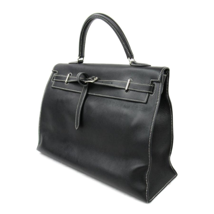 エルメス ケリーフラット35 外縫い ハンドバッグ ブラック シルバー金具 ヴォースイフト ランクb ブランドオフ Yahoo 店 通販 Yahoo ショッピング