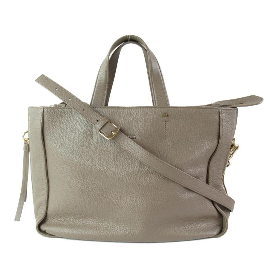 フルラ 2wayショルダーバッグ グレージュ レザー ランクa ブランドオフ Yahoo 店 通販 Yahoo ショッピング