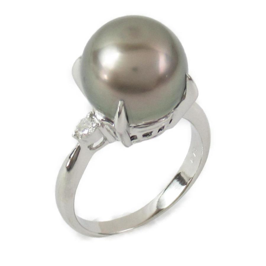 ジュエリー パール ダイヤモンド リング 指輪 ブラックｘシルバー Pt900 プラチナｘパール 11 5mmｘダイヤモンド 0 14ct ランクa ブランドオフ Yahoo 店 通販 Yahoo ショッピング