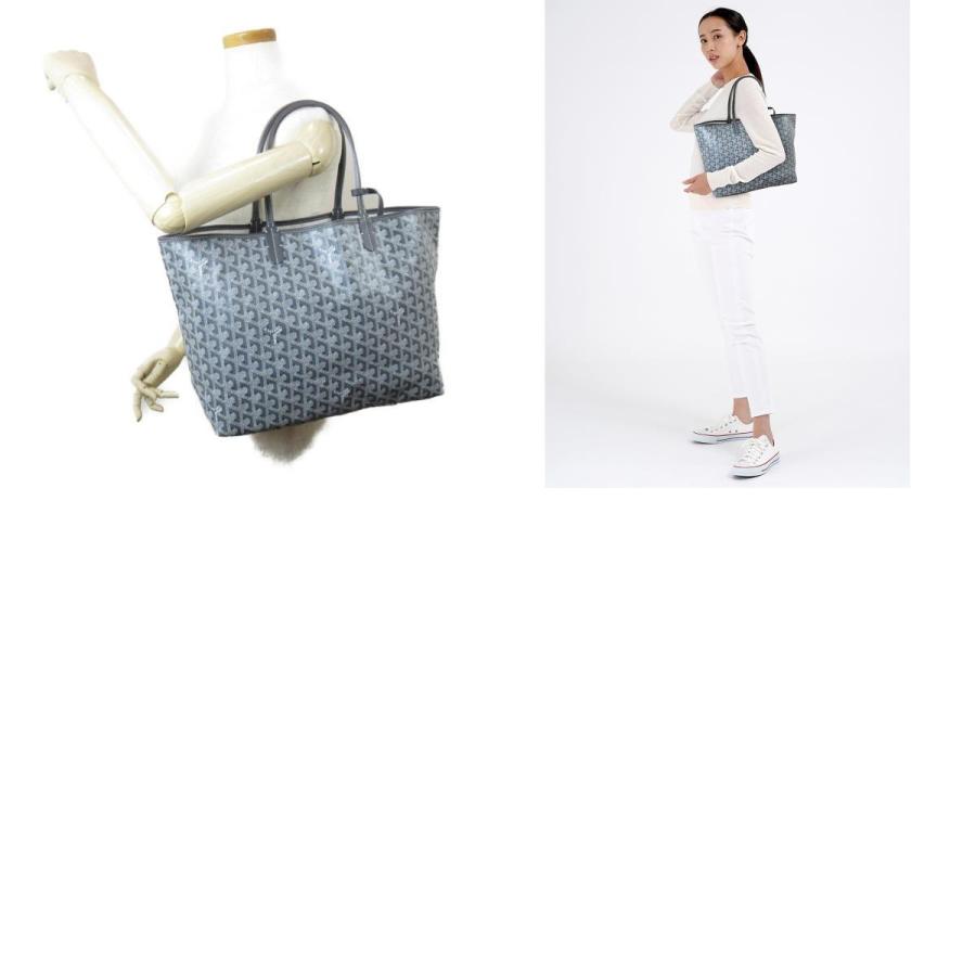 GOYARD ゴヤール サンルイPM トートバッグ グレー系 グレー GOYARD ゴヤール サンルイPM トートバッグ グレー系 グレー