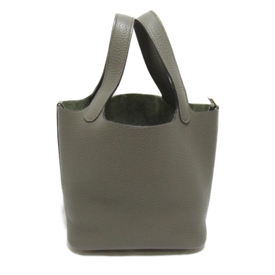 HERMES エルメス ピコタンロックPM ハンドバッグ エタン グレー HERMES エルメス ピコタンロックPM ハンドバッグ エタン グレー