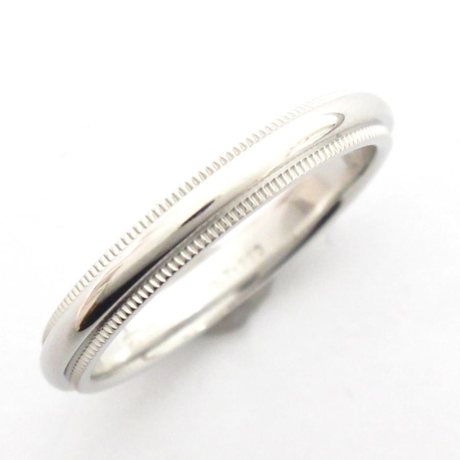 人気商品は ティファニー Tiffany Co 中古 Pt950プラチナ シルバー系 リング 指輪 リング ミルグレイン ティファニー リング 指輪 メンズアクセサリー
