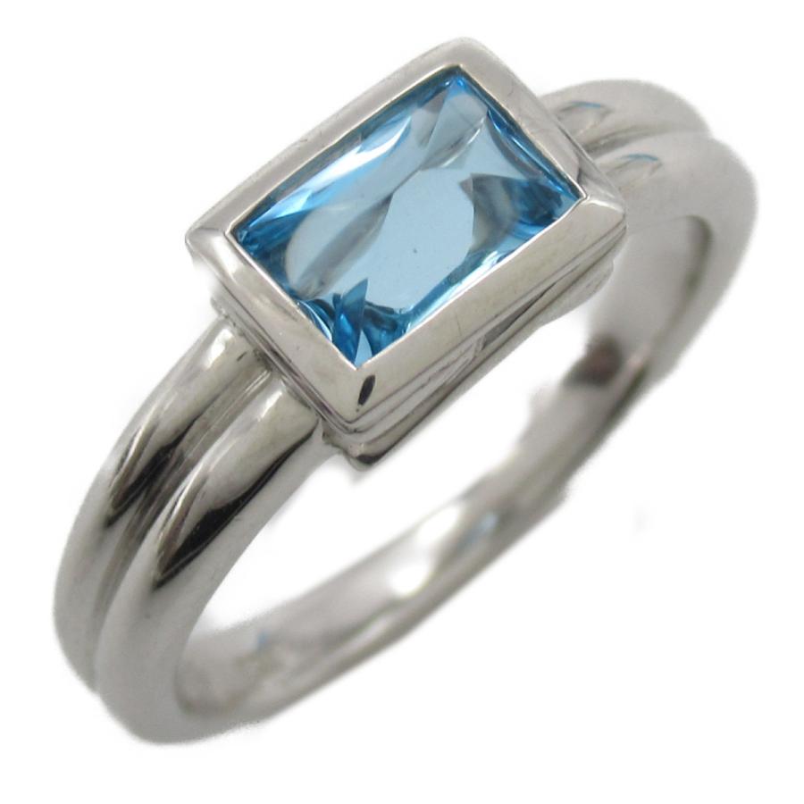 JEWELRY ブルートパーズ リング ブルー系 K18WG（ホワイトゴールド 