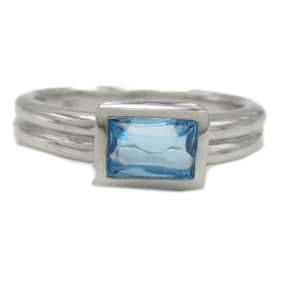 JEWELRY ブルートパーズ リング ブルー系 K18WG（ホワイトゴールド 