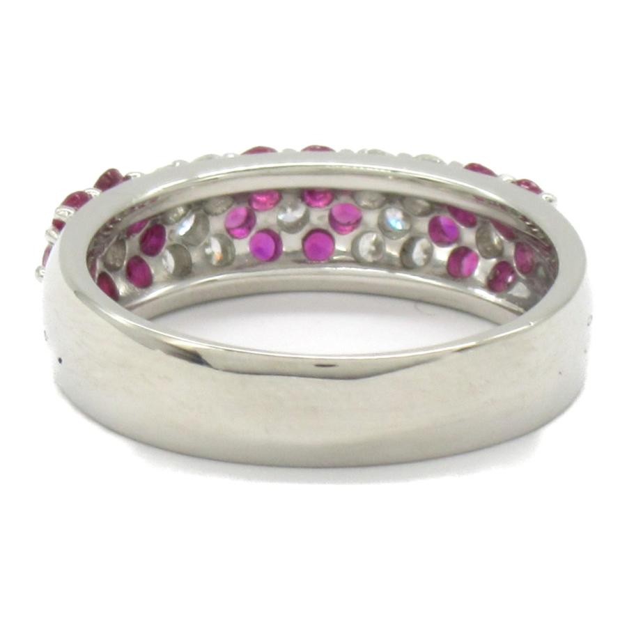 JEWELRY ルビー ダイヤモンド リング 指輪 レッド系 クリア系 Pt900  