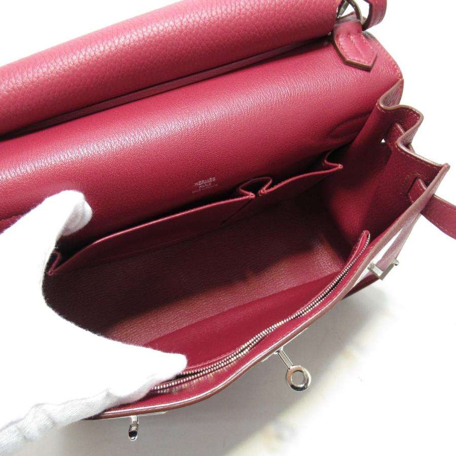 HERMES エルメス ジプシエール28 ショルダーバッグ ルビー ピンク系 