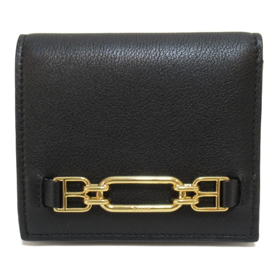 Bally BALLY バリー 二つ折り財布 二つ折財布 ブラック系 レザー Bally BALLY バリー 二つ折り財布 二つ折財布 ブラック系 レザー