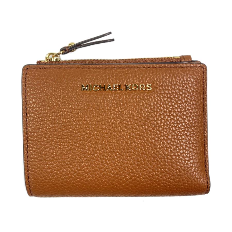 Michael Kors マイケルコース 二つ折り財布 ブラウン系 レザー ユニ 