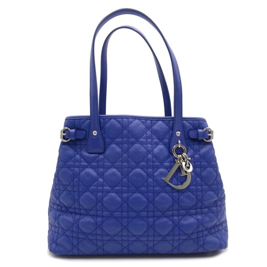 Dior ディオール トートバッグ パナレア カナージュ ブルー系 PVC 