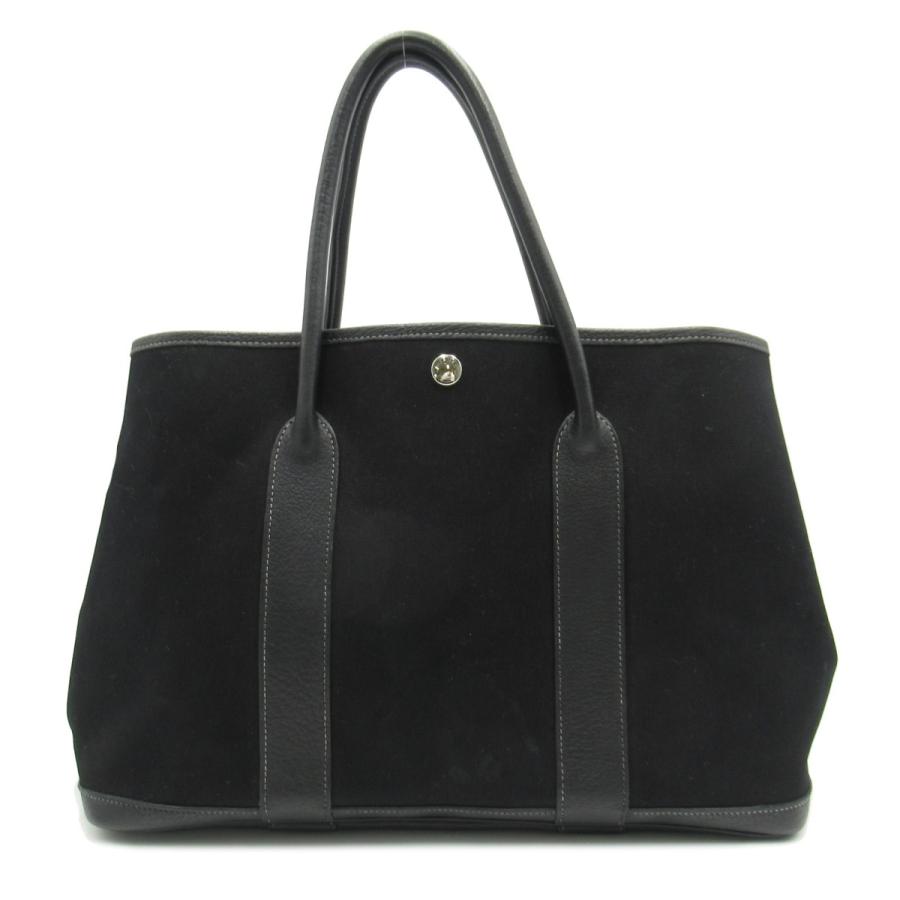 HERMES エルメス トートバッグ ガーデンパーティPM ブラック系  