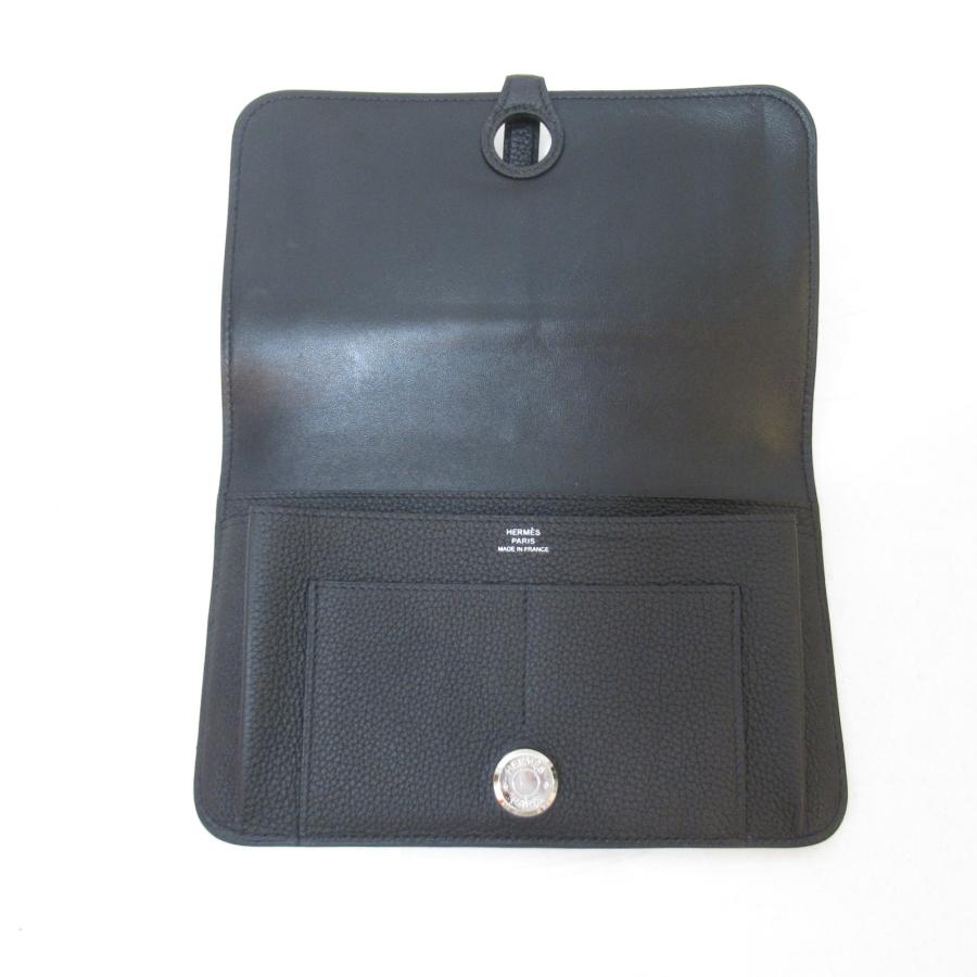 HERMES エルメス 二つ折長財布 ドゴンGM ZIP長財布 ブラック系 HERMES エルメス 二つ折長財布 ドゴンGM ZIP長財布 ブラック系