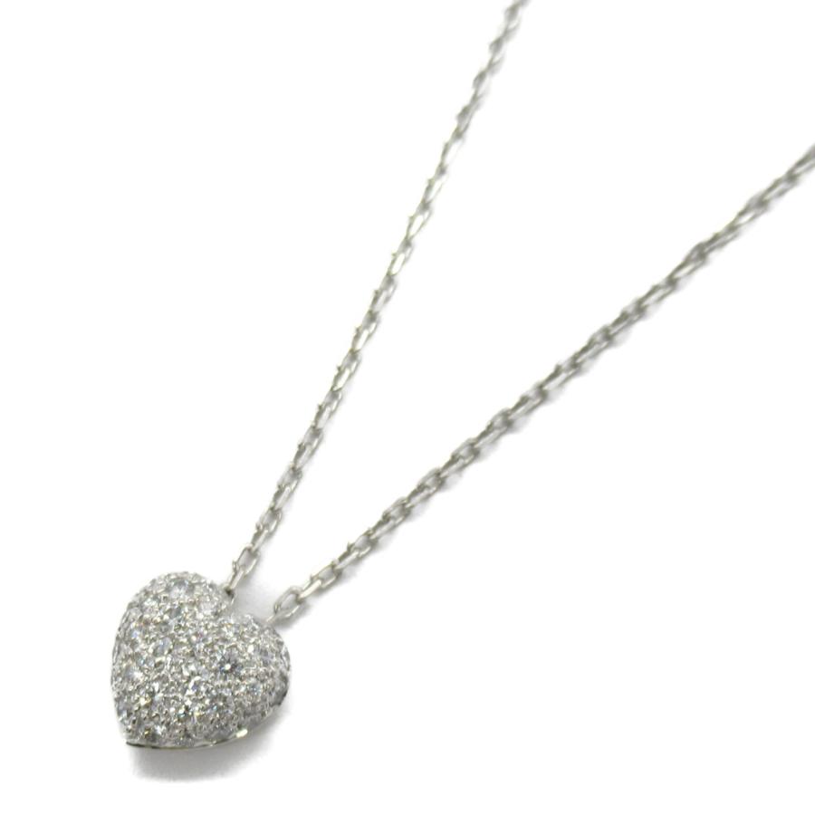 Cartier CARTIER カルティエ ネックレス ハート ダイヤモンド クリア系  