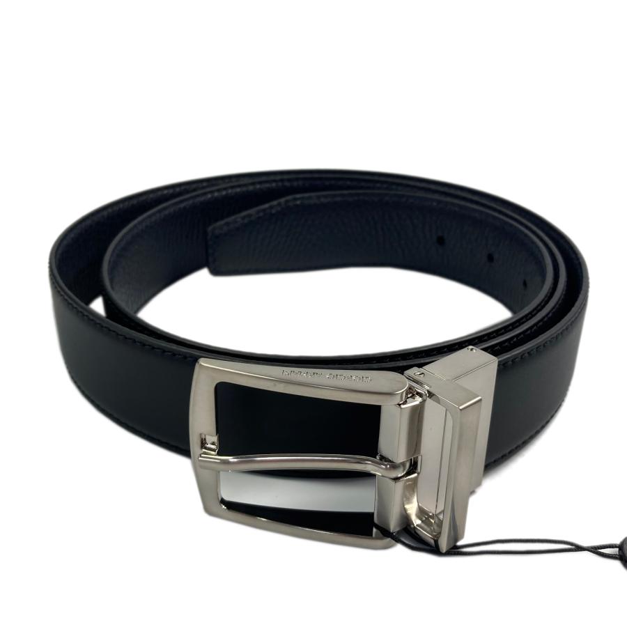 GIORGIO ARMANI ジョルジオアルマーニ ベルト ブラック系 レザー GIORGIO ARMANI ジョルジオアルマーニ ベルト ブラック系 レザー