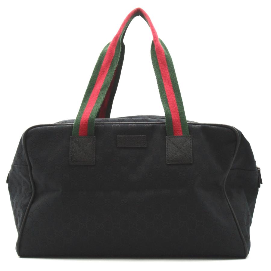 GUCCI グッチ ボストンバッグ ブラック系 GGキャンバス 中古 GUCCI グッチ ボストンバッグ ブラック系 GGキャンバス 中古