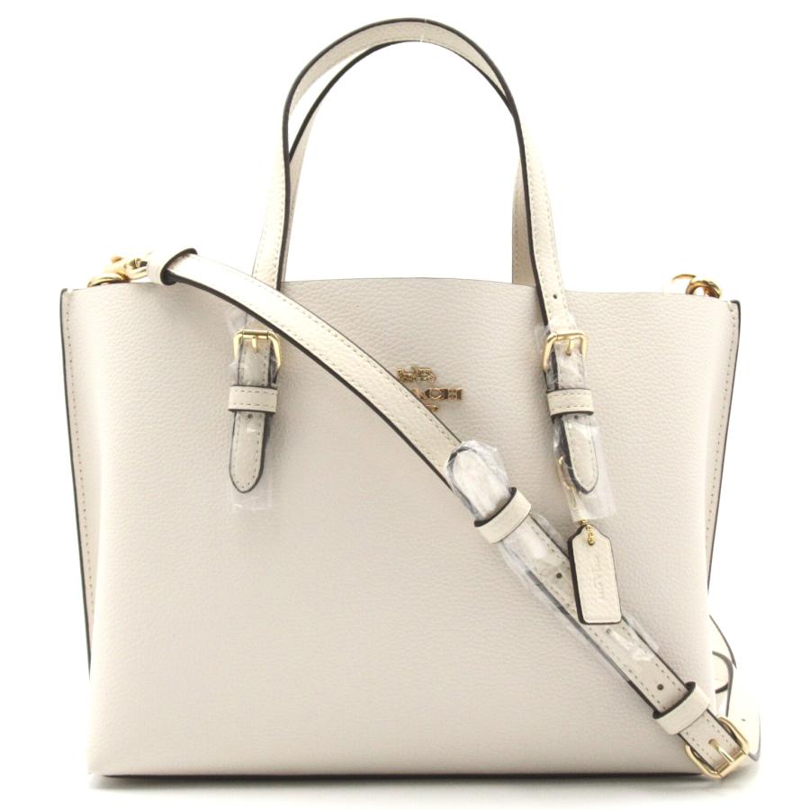 COACH コーチ ショルダーバッグ 2wayショルダー ホワイト系 レザー 