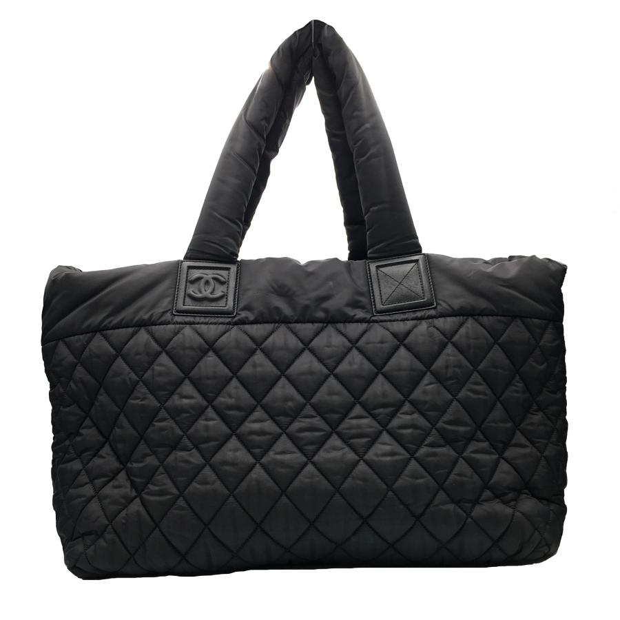 CHANEL シャネル トートバッグ ココ・コクーン ブラック系 ナイロン  