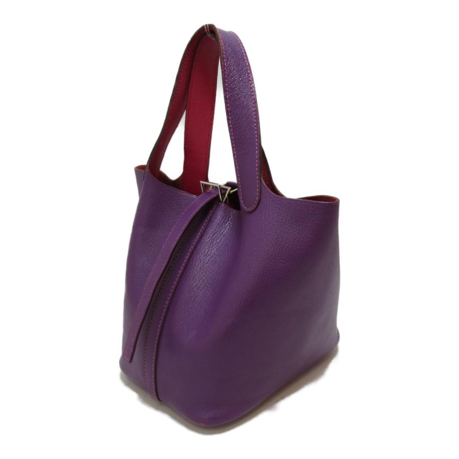 HERMES エルメス トートバッグ ピコタンPMトートバッグ パープル系 