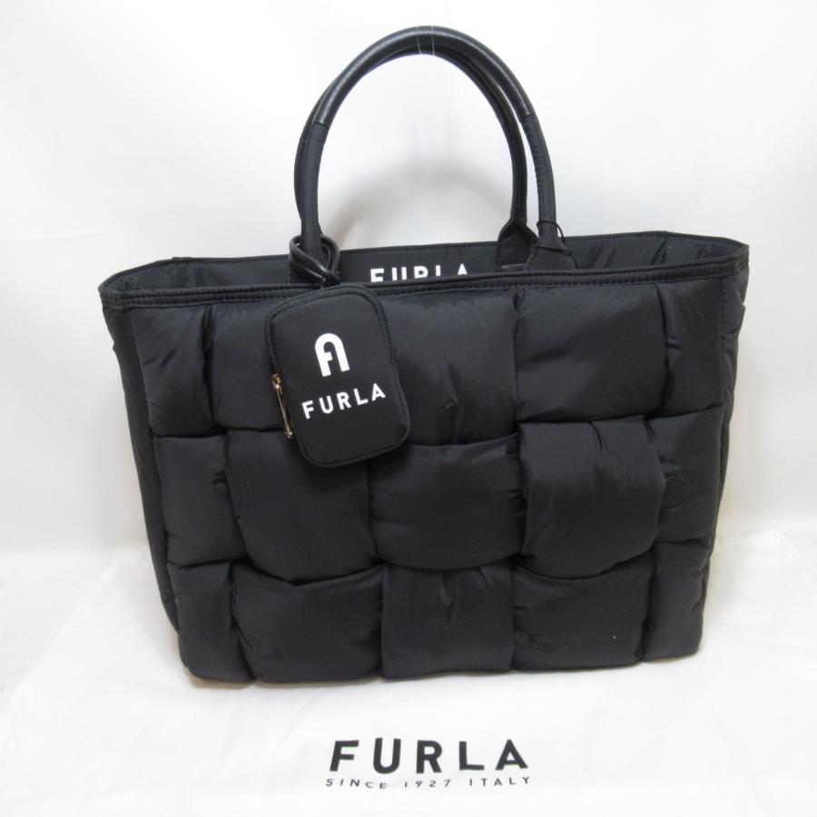 FURLA Furla フルラ トートバッグ ブラック系 ナイロン FURLA Furla フルラ トートバッグ ブラック系 ナイロン