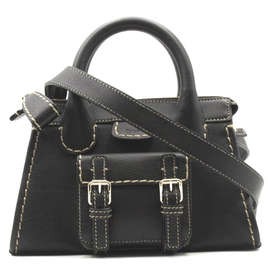 Chloe クロエ 2wayショルダーバッグ トートバッグ ブラック系 