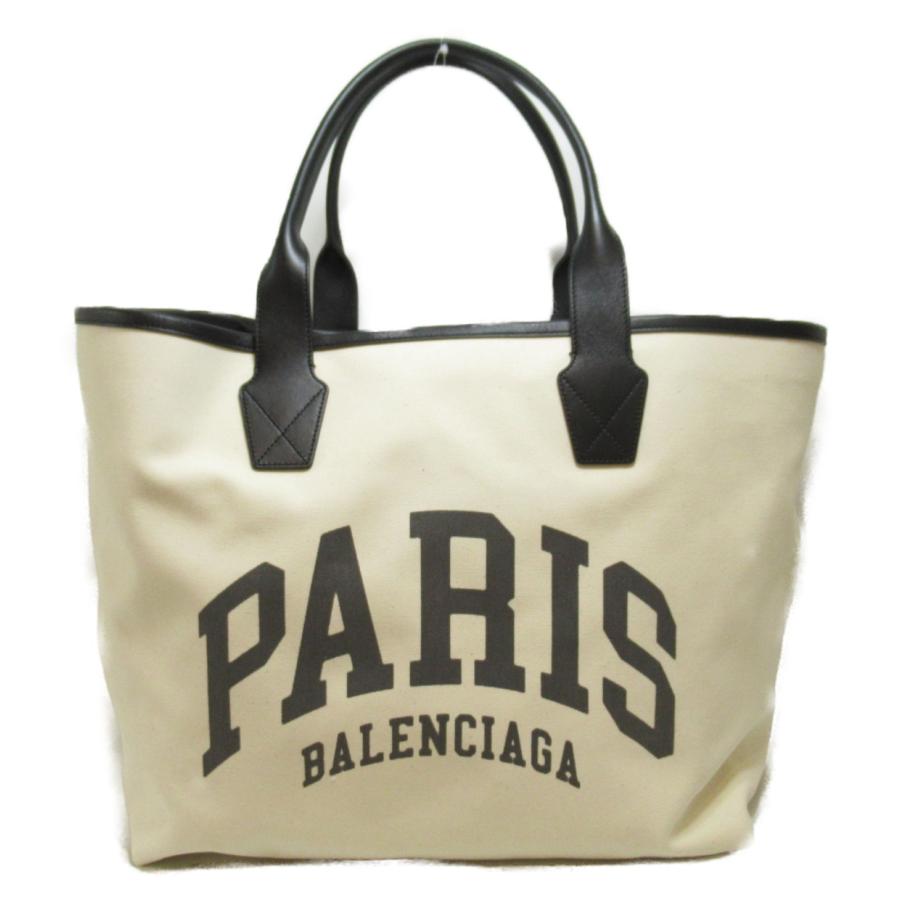 BALENCIAGA バレンシアガ トートバッグ ベージュ系 キャンバス 