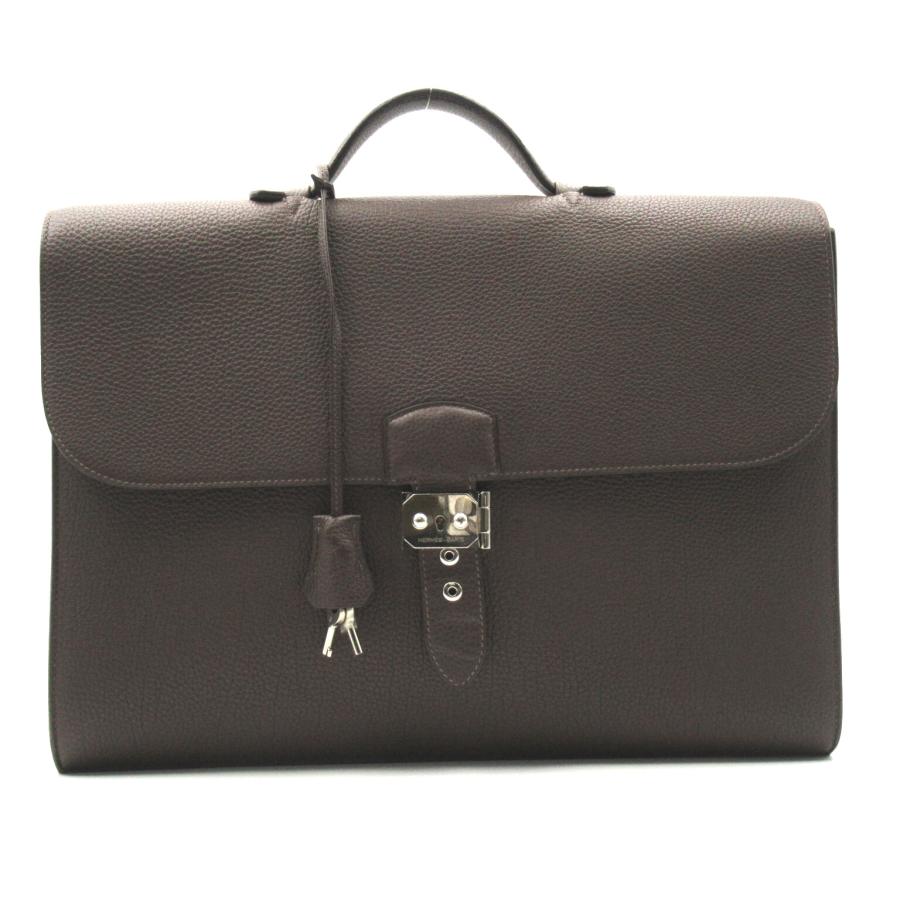 HERMES エルメス ビジネスバッグ サックアデペッシュ38 ブラウン HERMES エルメス ビジネスバッグ サックアデペッシュ38 ブラウン