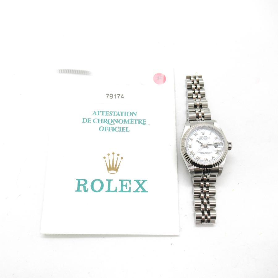 ROLEX ロレックス 腕時計 デイトジャスト 腕時計 ウォッチ ホワイト系 K18WG（ホワイトゴールド） 中古 レディース｜brandoff｜09