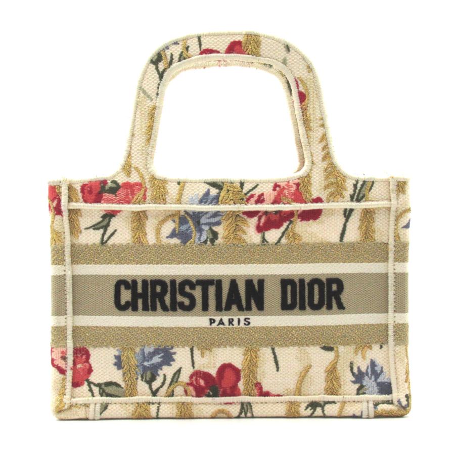 Dior ディオール トートバッグ ブックトートミニ ベージュ系 