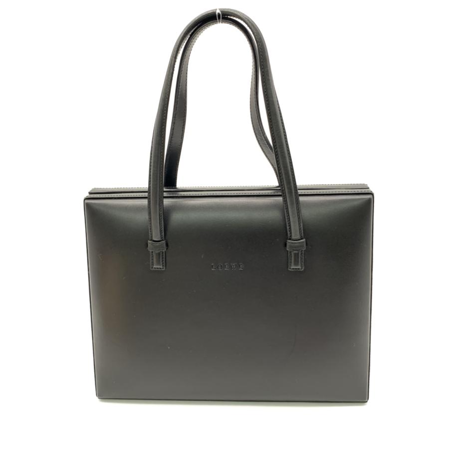 LOEWE ロエベ トートバッグ ブラック系 レザー 中古 レディース LOEWE ロエベ トートバッグ ブラック系 レザー 中古 レディース