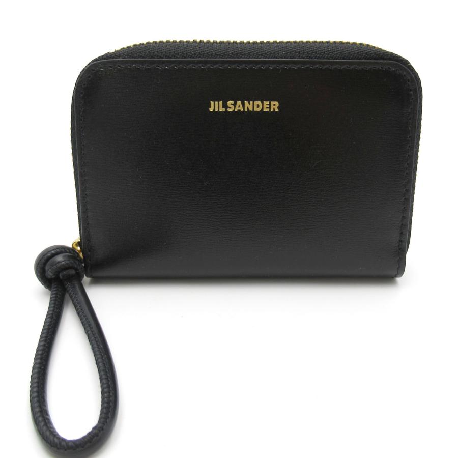 新品未使用JIL SANDER ブラックレザー コインケース 保存袋付き - 小物