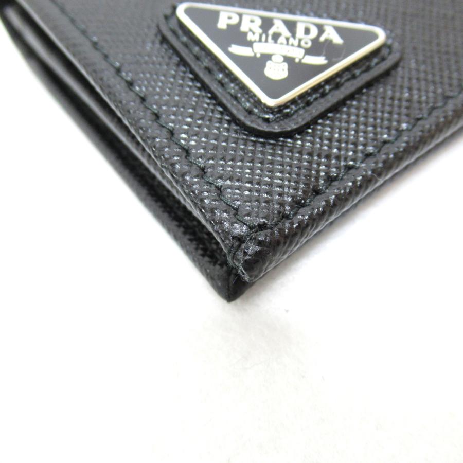 PRADA プラダ 二つ折り長財布 ZIP長財布 ブラック系 レザー PRADA プラダ 二つ折り長財布 ZIP長財布 ブラック系 レザー
