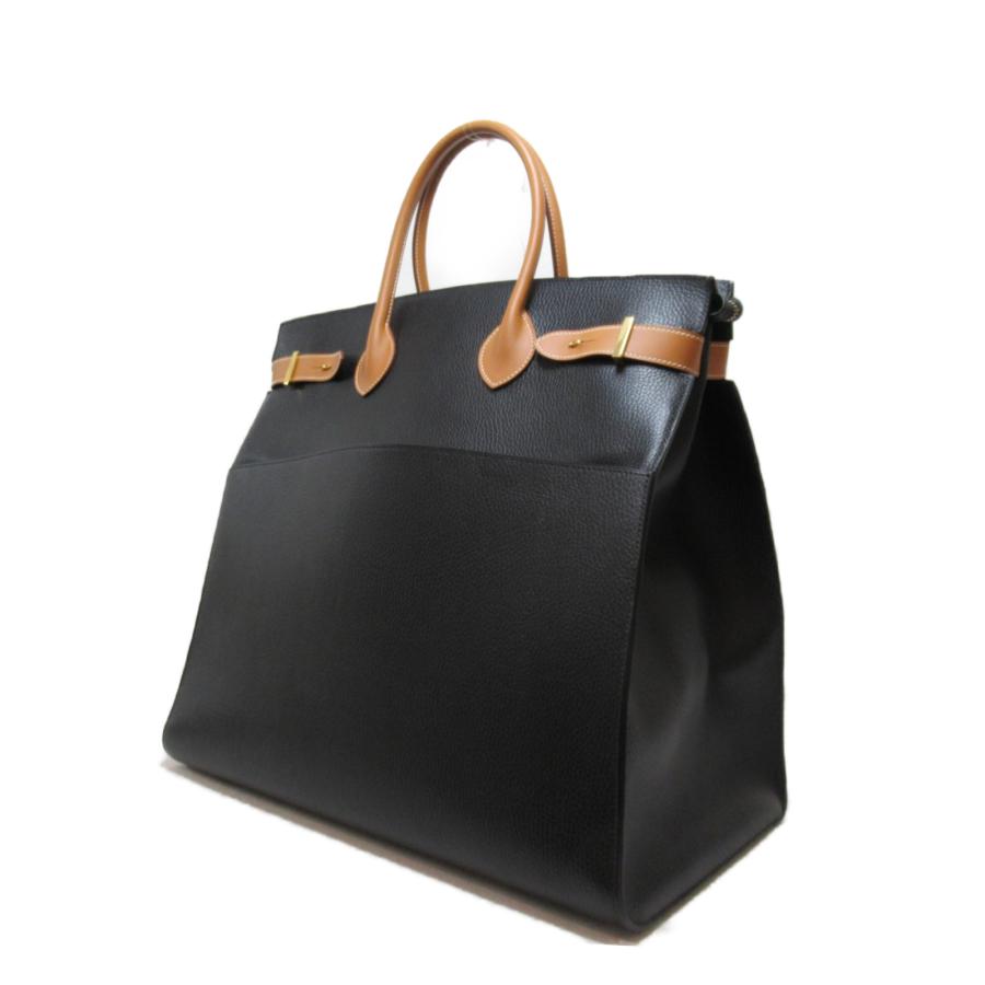 HERMES エルメス トートバッグ エアポート ブラック ブラック系 HERMES エルメス トートバッグ エアポート ブラック ブラック系