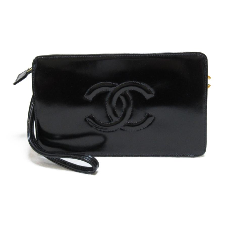 CHANEL シャネル セカンドバッグ クラッチバッグ ブラック系 CHANEL シャネル セカンドバッグ クラッチバッグ ブラック系