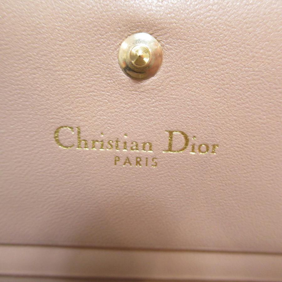 Dior ディオール 二つ折り財布 二つ折り財布 ブラウン系 レザー 中古 