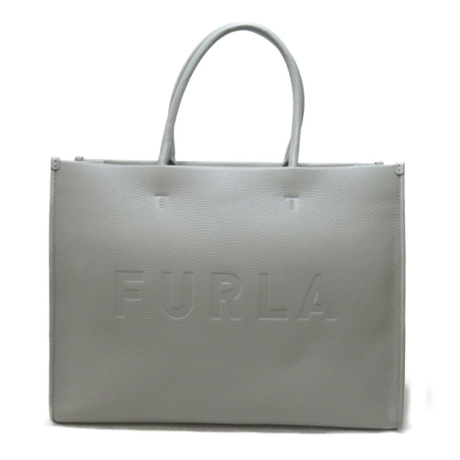 FURLA Furla フルラ トートバッグ ワンダー L グレー系 レザー FURLA Furla フルラ トートバッグ ワンダー L グレー系 レザー