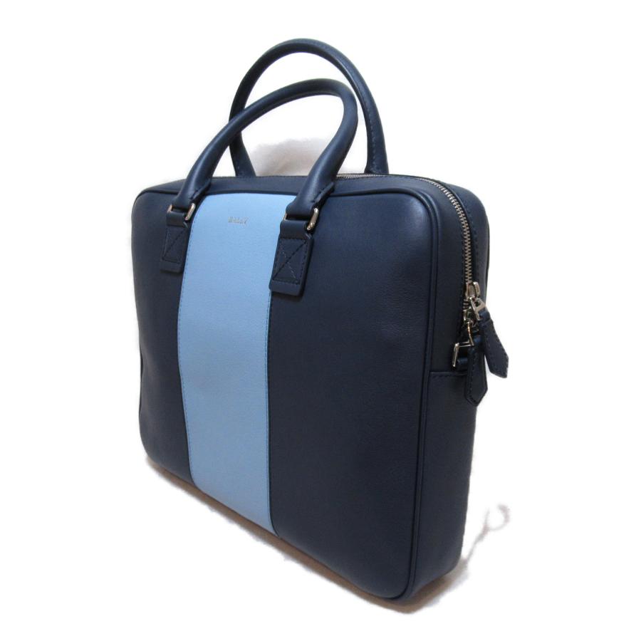 Bally BALLY バリー ビジネスバッグ ネイビー系 レザー メンズ Bally BALLY バリー ビジネスバッグ ネイビー系 レザー メンズ