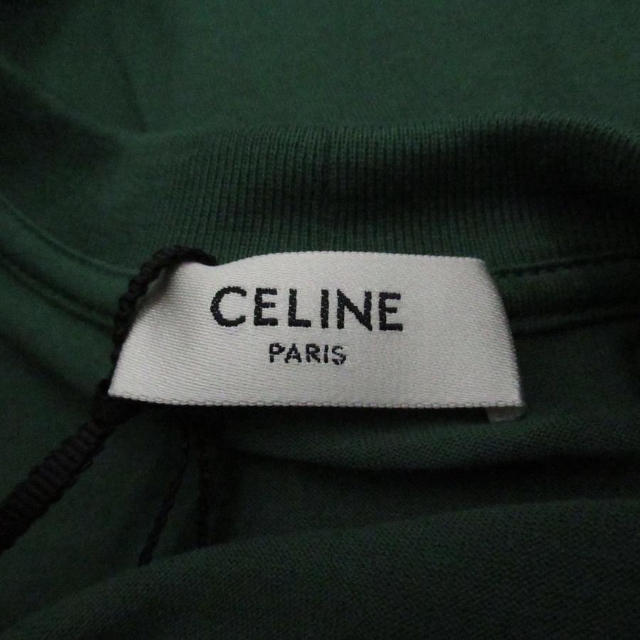 CELINE セリーヌ 半袖Tシャツ 半袖 Tシャツ グリーン系 コットン CELINE セリーヌ 半袖Tシャツ 半袖 Tシャツ グリーン系 コットン