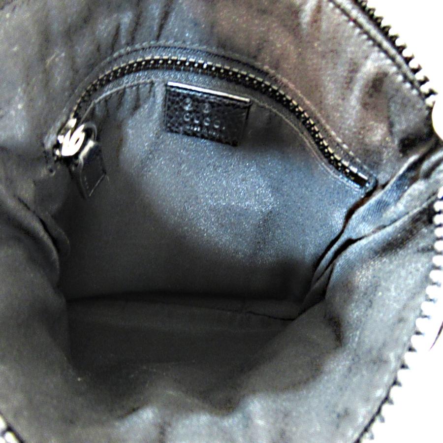 GUCCI グッチ ショルダーバッグ ブラック系 ナイロン 中古 ユニ GUCCI グッチ ショルダーバッグ ブラック系 ナイロン 中古 ユニ