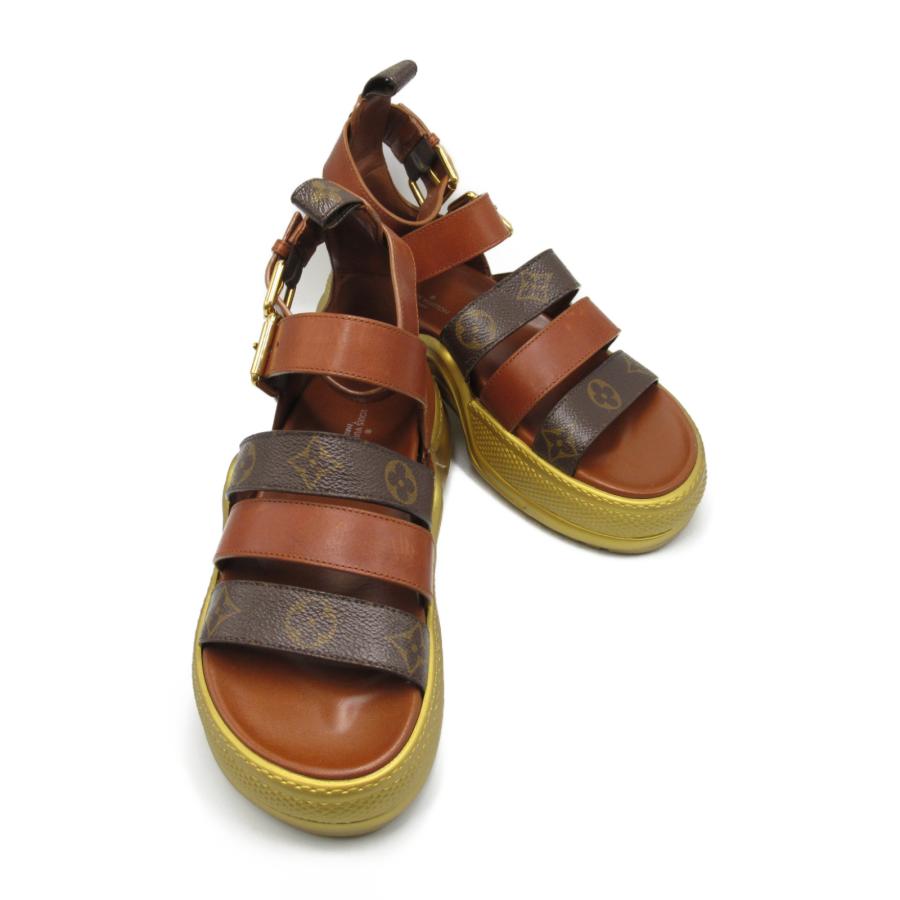 Louis Vuitton サンダル ブラウン 10cmヒール