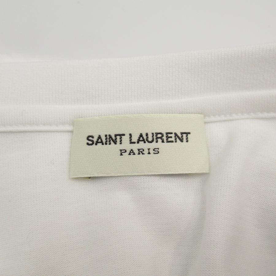 SAINT LAURENT サンローラン 半袖Tシャツ Tシャツ ホワイト系 コットン レディース｜brandoff｜05