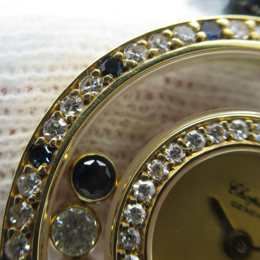 Chopard ショパール 腕時計 ハッピーダイヤモンド 腕時計 ウォッチ ゴールド系 K18（イエローゴールド） 中古 レディース｜brandoff｜10