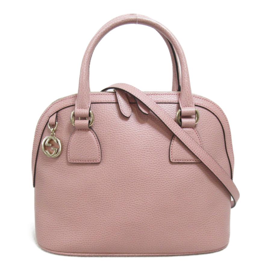 GUCCI グッチ 2wayショルダーバッグ ピンク系 レザー 中古 GUCCI グッチ 2wayショルダーバッグ ピンク系 レザー 中古