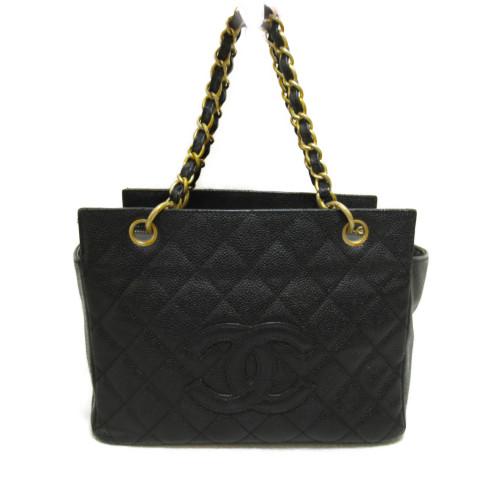 CHANEL シャネル トートバッグ チェーントート バッグ ブラック CHANEL シャネル トートバッグ チェーントート バッグ ブラック