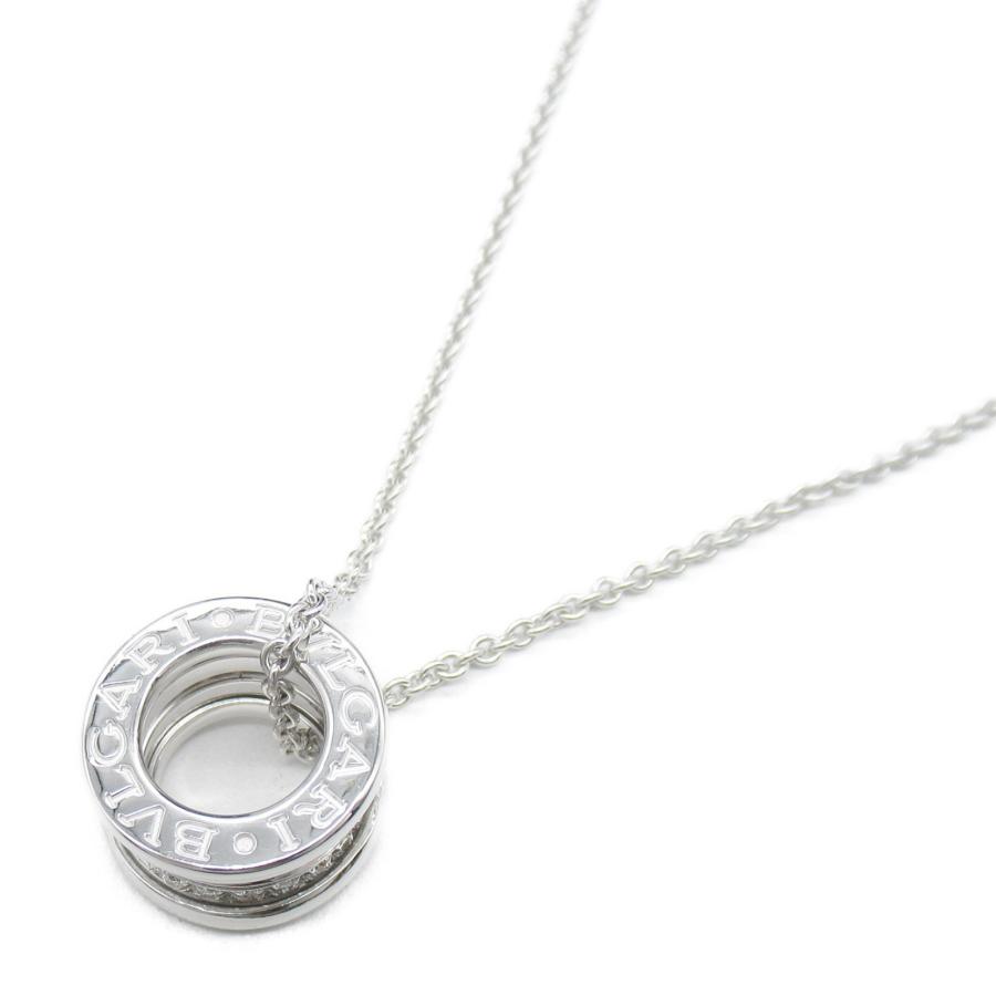 BVLGARI ブルガリ ネックレス B-zero1 ビーゼロワン シルバー系 K18WG  