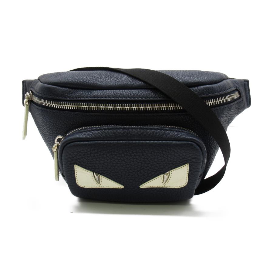 FENDI フェンディ ショルダーバッグ モンスター ボディバッグ ネイビー 