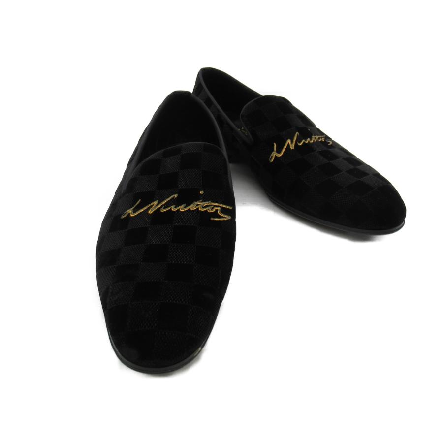 LOUIS VUITTON ルイ・ヴィトン ローファー ブランドオフ スエード 中古 