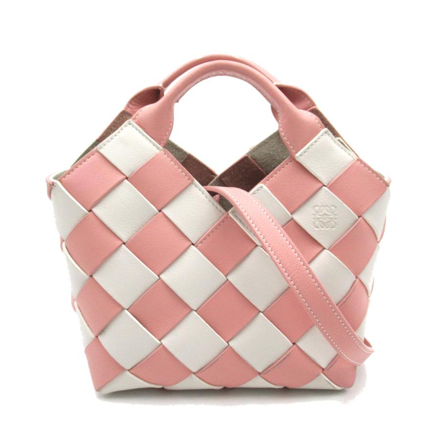 LOEWE ロエベ 2wayショルダーバッグ ウーブン・バスケットバッグミニ 
