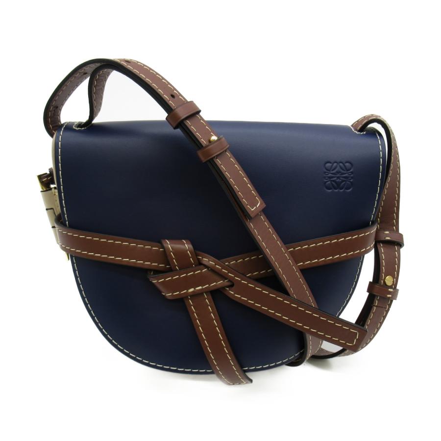 LOEWE ロエベ ショルダーバッグ ゲートショルダーバッグ ネイビー系  